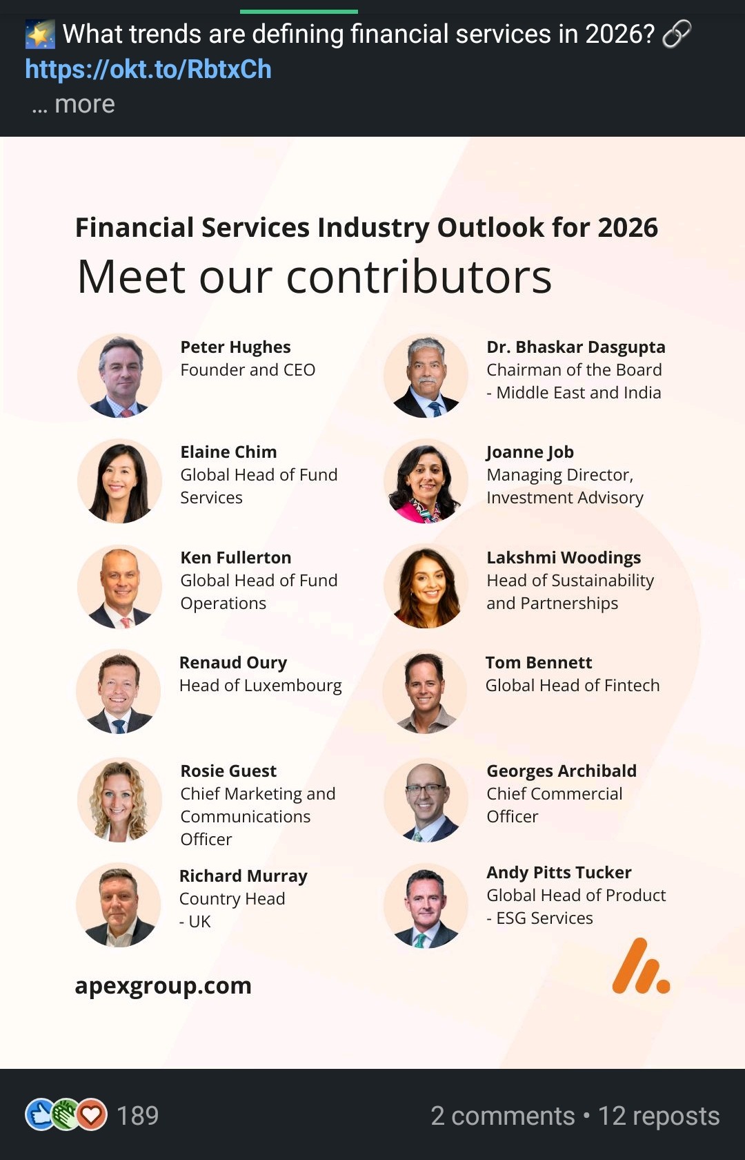 Apex Group Headshots