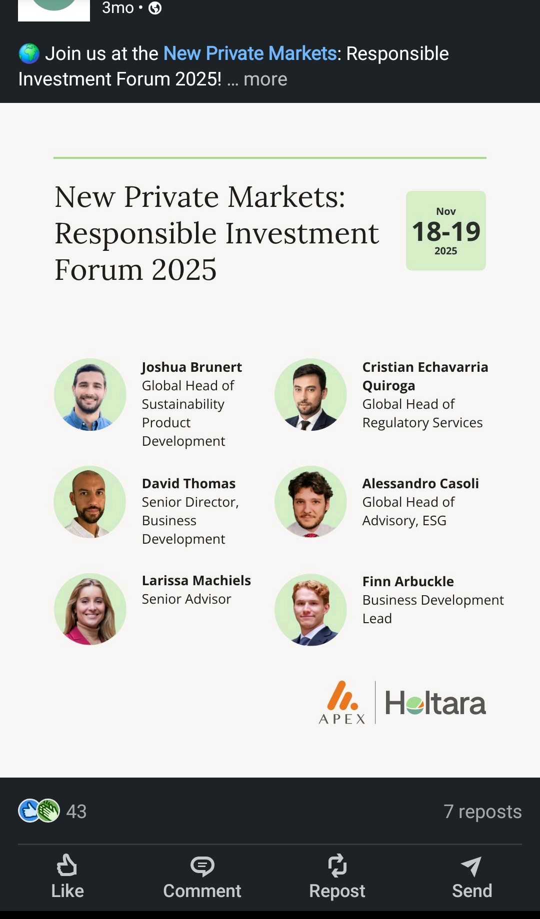 Holtara Apex Group Headshots